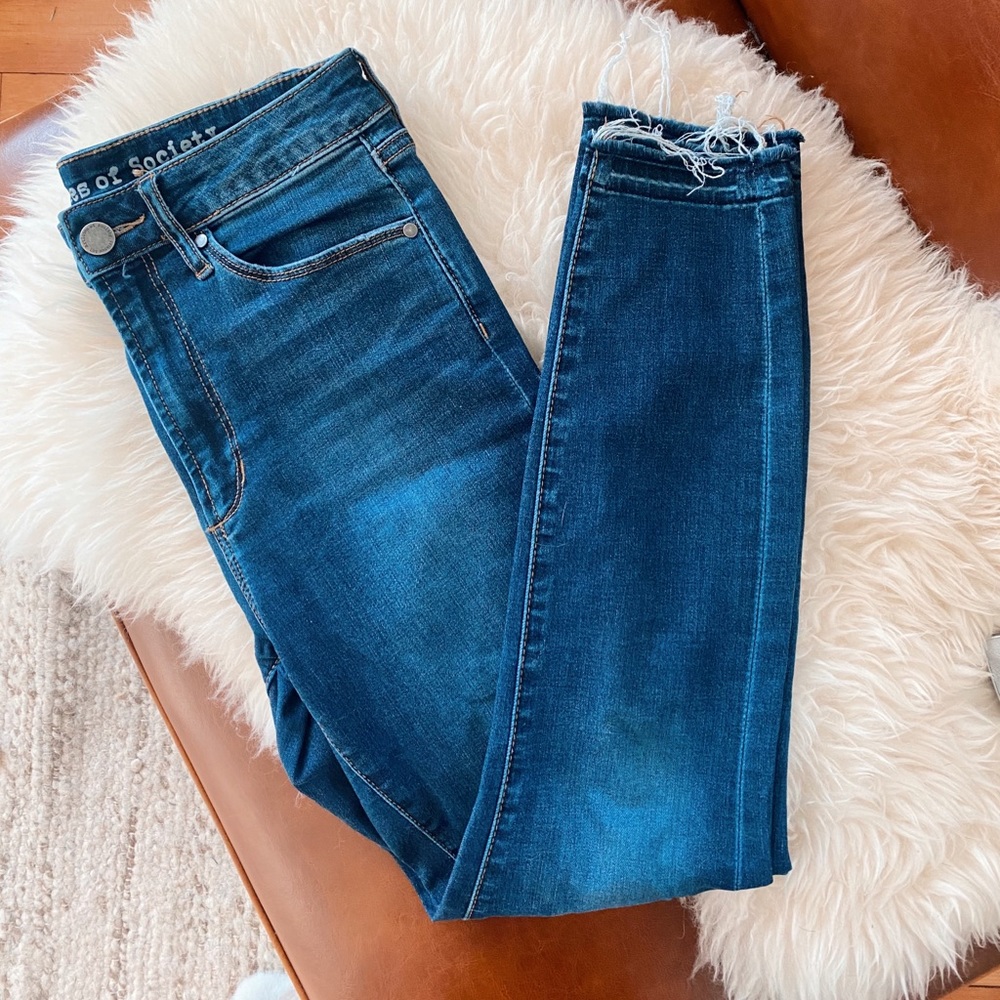 Articles of Society Fray Hem Skinny Jeans size 27